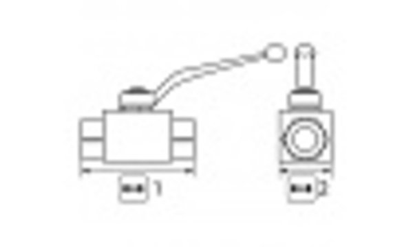 Kogelkraan, 1/2" IG, 500 bar Kogelkraan, 1/2" IG, 500 bar