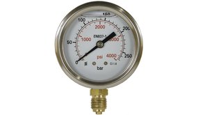 Manometer, 1/4" AG, 0 - 400 bar, 50 mm Manometer, 1/4" AG, 0 - 400 bar, 50 mm
