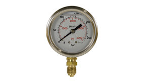 Manometer, 1/4" AG, 0 - 250 bar, 50 mm Manometer, 1/4" AG, 0 - 250 bar, 50 mm