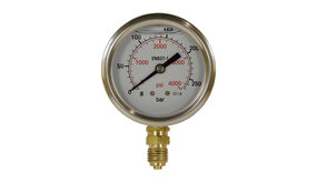 Manometer, 1/4" AG, 0 - 250 bar, 63 mm Manometer, 1/4" AG, 0 - 250 bar, 63 mm