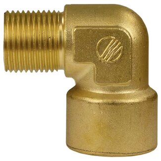 Elleboogverbinding, 1/4" IG - 1/4" AG, 350 bar