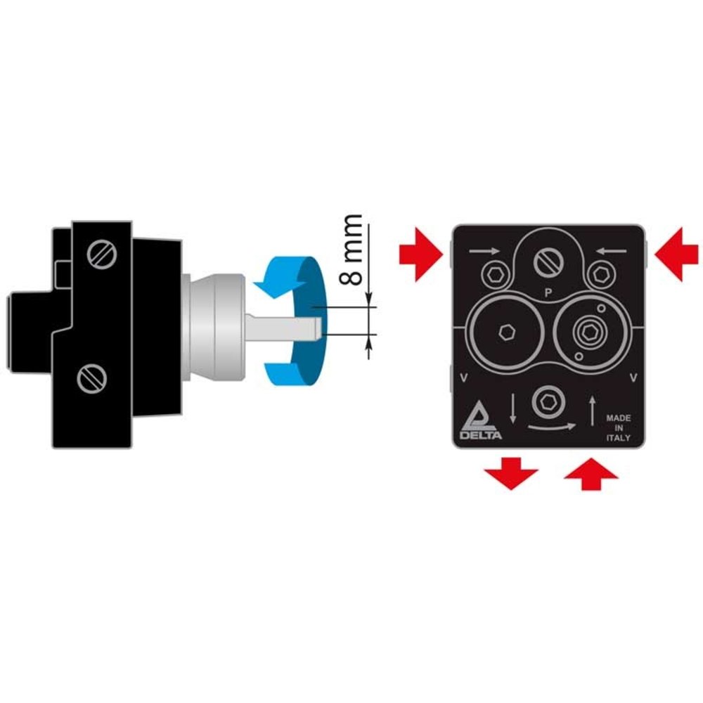 Oliepomp DELTA AD1 L2, 6-20 bar, links Oliepomp DELTA AD1 L2, 6-20 bar, links