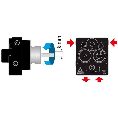 Oliepomp DELTA AD1 L2, 6-20 bar, links Oliepomp DELTA AD1 L2, 6-20 bar, links