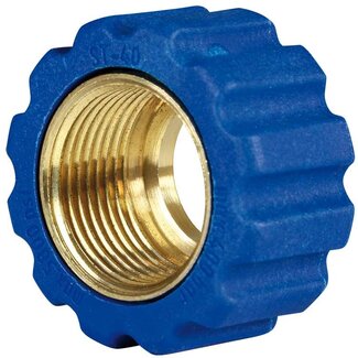 Losse moer, 1/2" IG - 16,4 mm, blauw