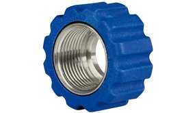 Losse moer, M22x1.5 - 16,4 mm, blauw