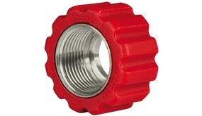 Losse moer, M22x1.5 - 16,4 mm, rood