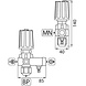 Bypass ventiel ST-261, 250 bar, 30 l/min, 1.8 Bypass ventiel ST-261, 250 bar, 30 l/min, 1.8