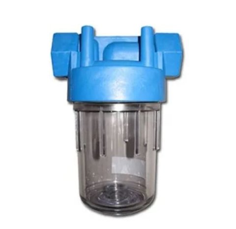 Filterhuis klein, 5" IG - 3/4" IG, 2-delig Filterhuis klein, 5" IG - 3/4" IG, 2-delig