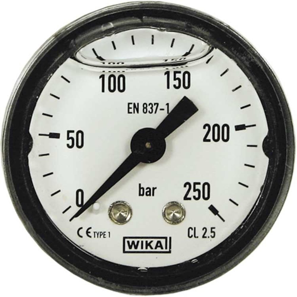 Manometer, 1/8" AG, 0 - 250 bar, 40 mm Manometer, 1/8" AG, 0 - 250 bar, 40 mm