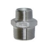 Dubbel nippel, 1" AG - 1/2" AG