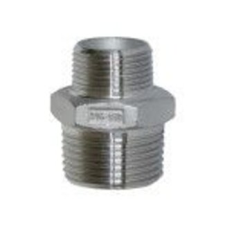 Dubbel nippel, 1" AG - 1/2" AG