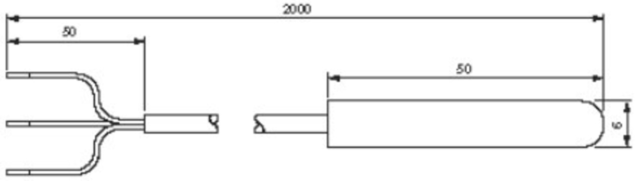 Voeler voor digitale thermostaat Voeler voor digitale thermostaat