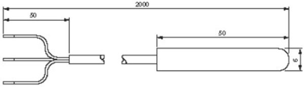 Voeler voor digitale thermostaat Voeler voor digitale thermostaat