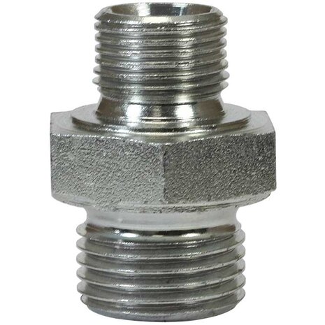 Dubbel nippel, 3/8" AG - 3/4" AG, 400 bar Dubbel nippel, 3/8" AG - 3/4" AG, 400 bar