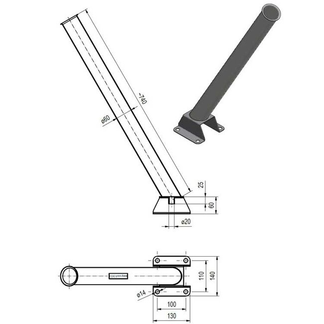 Lanshouder opbouw