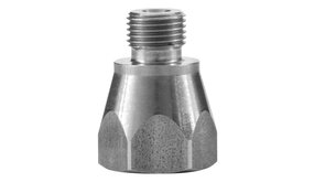 Reductie nippel, 1/8" AG - 1/4" IG, 500 bar Reductie nippel, 1/8" AG - 1/4" IG, 500 bar