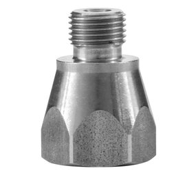 Reductie nippel, 1/8" AG - 1/4" IG, 500 bar Reductie nippel, 1/8" AG - 1/4" IG, 500 bar