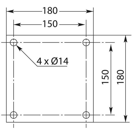Zwaaiarm Mosmatic-W, 1750 mm Zwaaiarm Mosmatic-W, 1750 mm
