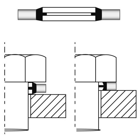 Dichtring voor 3/8" AG (100 STK) Dichtring voor 3/8" AG (100 STK)