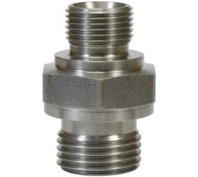 Dubbel nippel, 1/8" AG - 1/4" AG, 500 bar