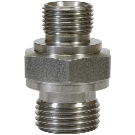 Dubbel nippel, 1/8" AG - 3/8" AG, 500 bar Dubbel nippel, 1/8" AG - 3/8" AG, 500 bar