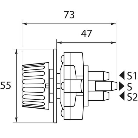 Doseerventiel ST-66, paneelmontage Doseerventiel ST-66, paneelmontage