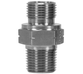 Dubbel nippel, 3/8" AGR - 3/8" AGN, 315 bar Dubbel nippel, 3/8" AGR - 3/8" AGN, 315 bar
