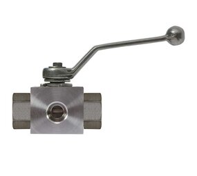 Driewegkraan, 1/2" IG, 500 bar Driewegkraan, 1/2" IG, 500 bar