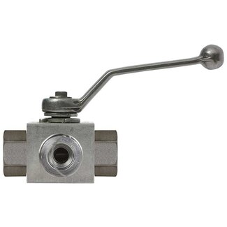 Driewegkraan, 1/4" IG, 315 bar