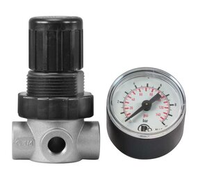 Drukregelaar 0.5 - 10 bar, met manometer