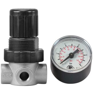 Drukregelaar 0.5 - 10 bar, met manometer