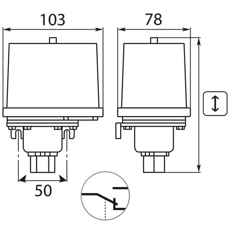 Drukschakelaar FF4, 0.07 - 4 bar Drukschakelaar FF4, 0.07 - 4 bar