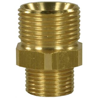 Tegennippel, M21 AG - 1/4" AG, 400 bar