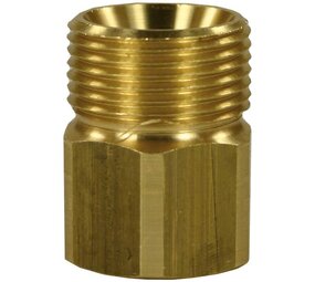 Tegennippel, M22 AG - 3/8" IG, 400 bar