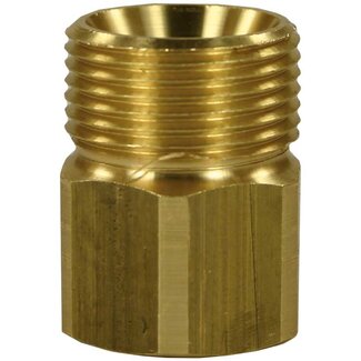 Tegennippel, M22 AG - 3/8" IG, 400 bar