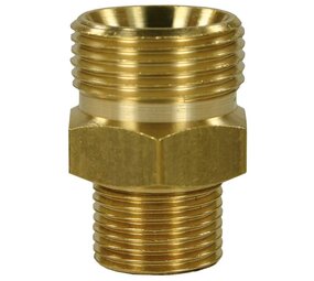 Tegennippel, M22 AG - 1/4" AG, 400 bar, 60° Tegennippel, M22 AG - 1/4" AG, 400 bar, 60°