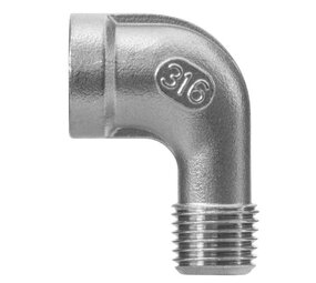 Winkel 3/8" IG-AG Edelstahl