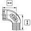 Winkel 3/8" IG-AG Edelstahl