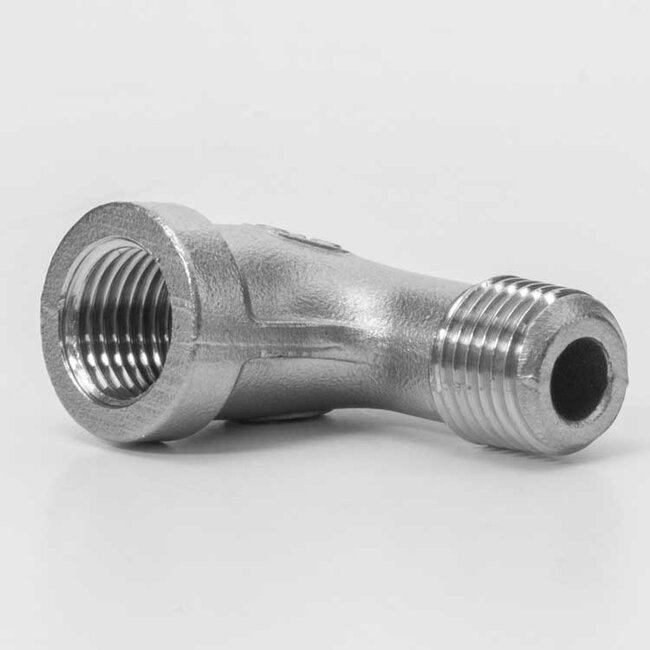Winkel 3/8" IG-AG Edelstahl