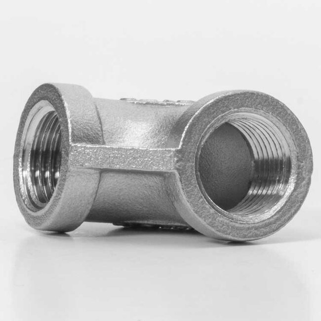 ELLEBOOG ROESTVRIJ STAAL 1/4"F