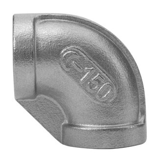 Bocht 3/8" IG roestvrij staal