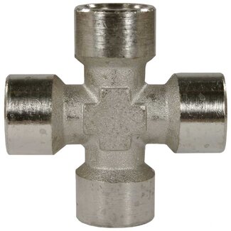 Kruiskoppeling 1/4" IG