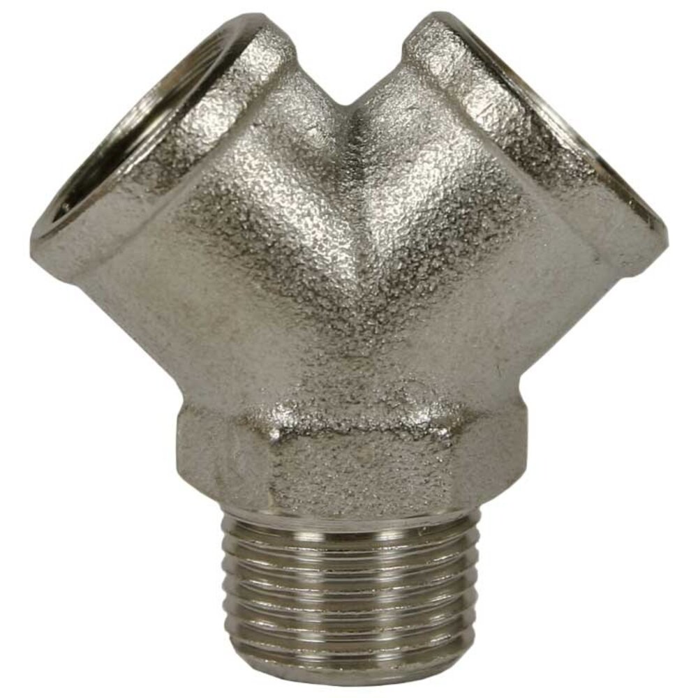 Y-AANSLUITING MESSING 3/8 "M/F Y-AANSLUITING MESSING 3/8 "M/F