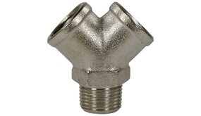 Y-AANSLUITING MESSING 3/8 "M/F Y-AANSLUITING MESSING 3/8 "M/F