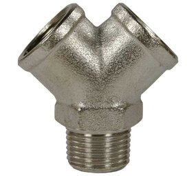 Y-AANSLUITING MESSING 3/8 "M/F