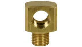 T-stuk 1/4" IG-AG-IG messing, blok T-stuk 1/4" IG-AG-IG messing, blok