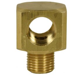 T-stuk 1/8 "IG-AG-IG messing, blok