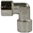 Bocht 1/4" IG messing