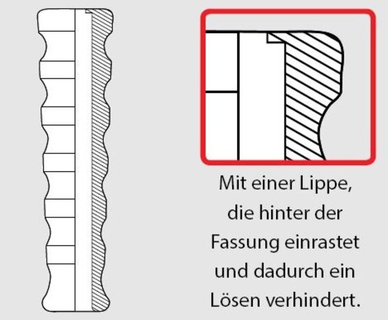 Knikrubber DN08, rood geribbeld Knikrubber DN08, rood geribbeld