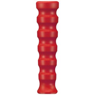 Knikrubber DN12, rood geribbeld